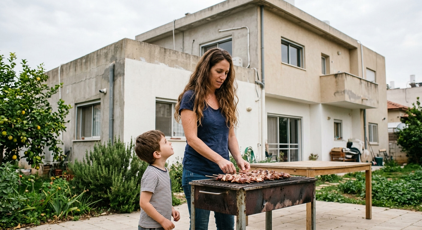 Family enjoying a park in Sa'ad