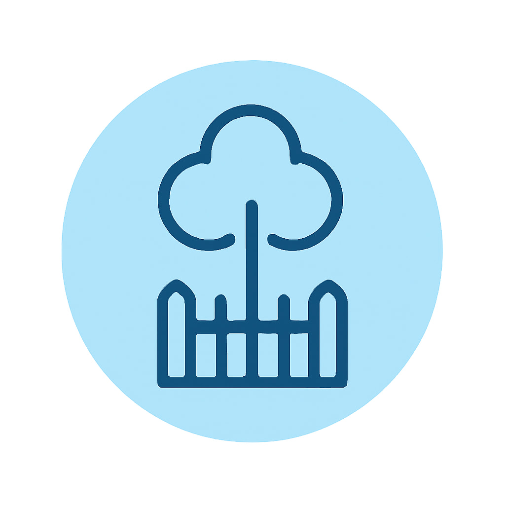 Icon representing space and privacy
