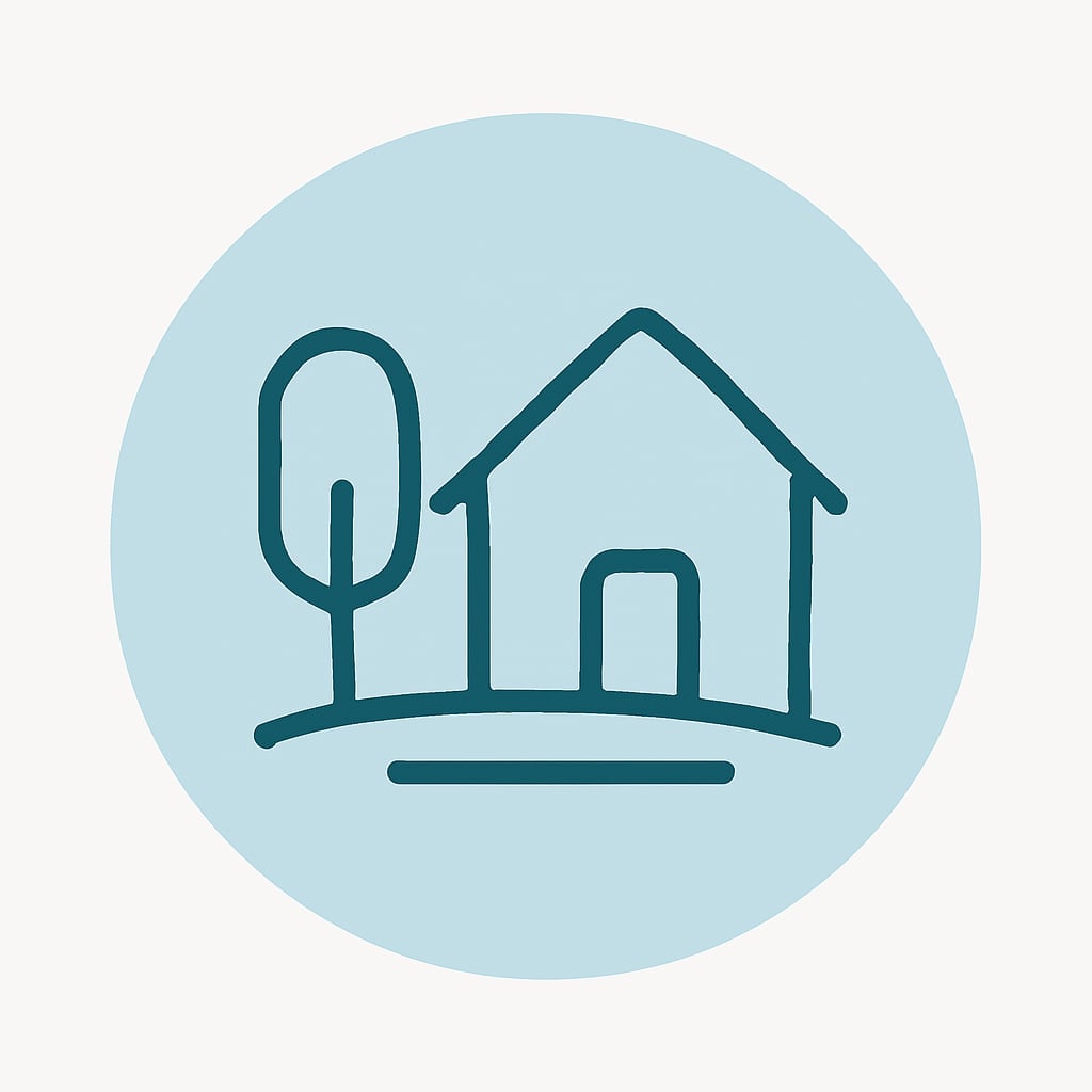 Privacy icon representing spacious living