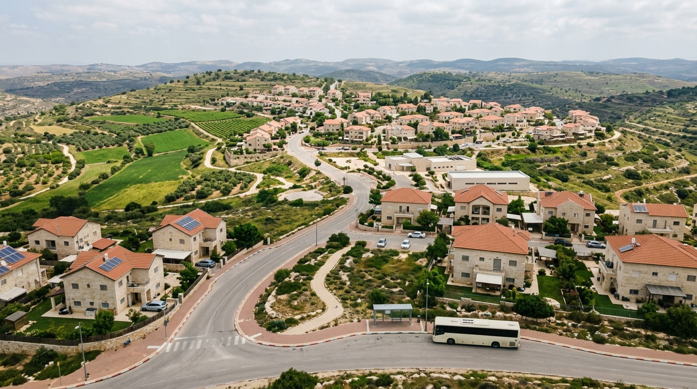 A scenic view of Tal Menashe in Judea & Samaria
