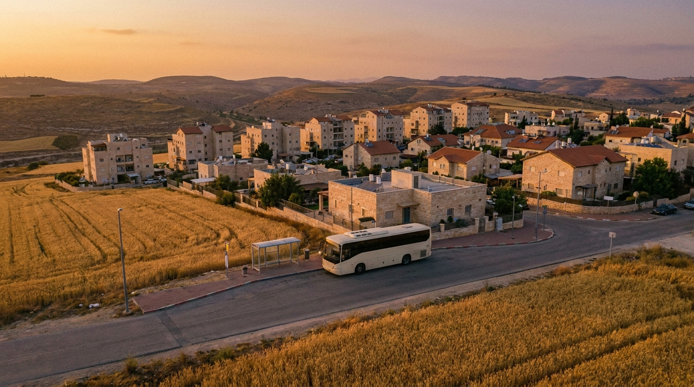 Scenic view of Ofra in Judea & Samaria