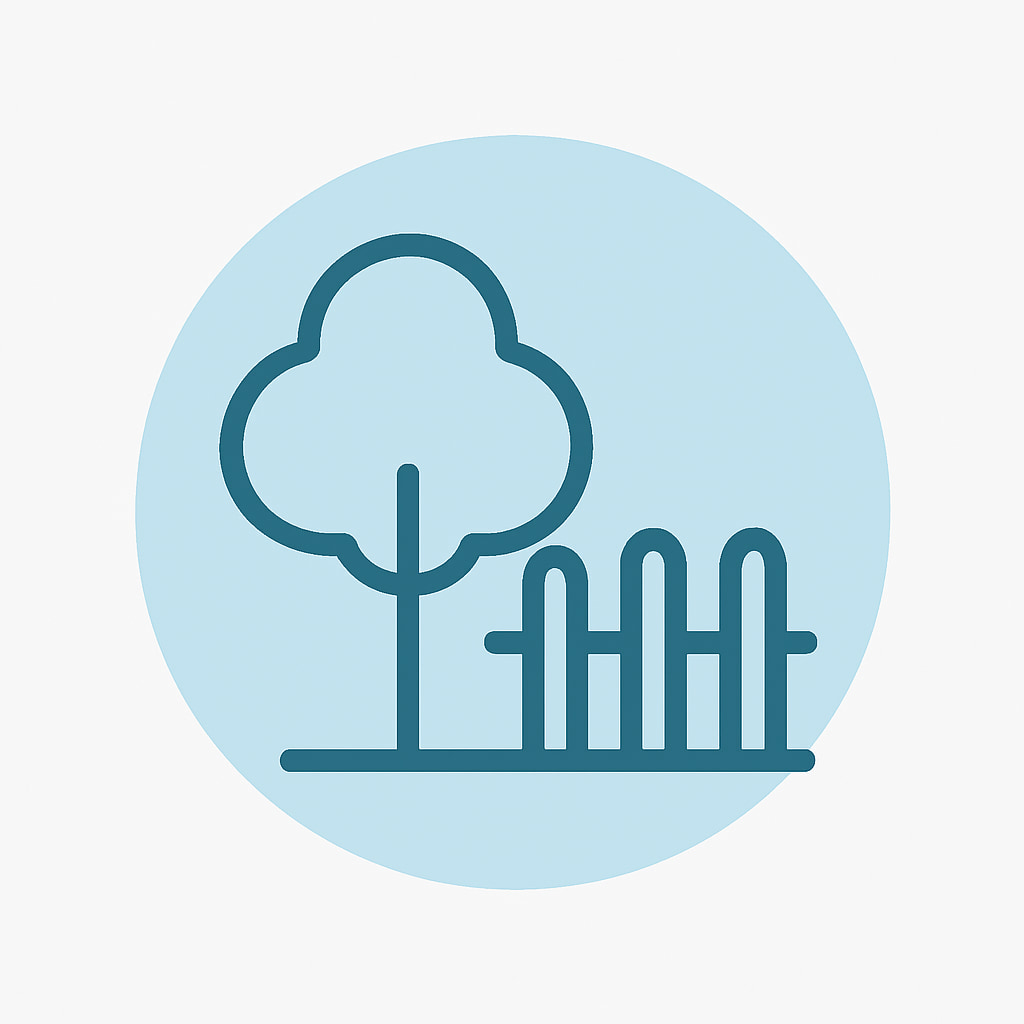 Icon representing space and privacy