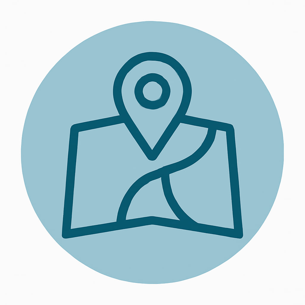 Icon representing practical location