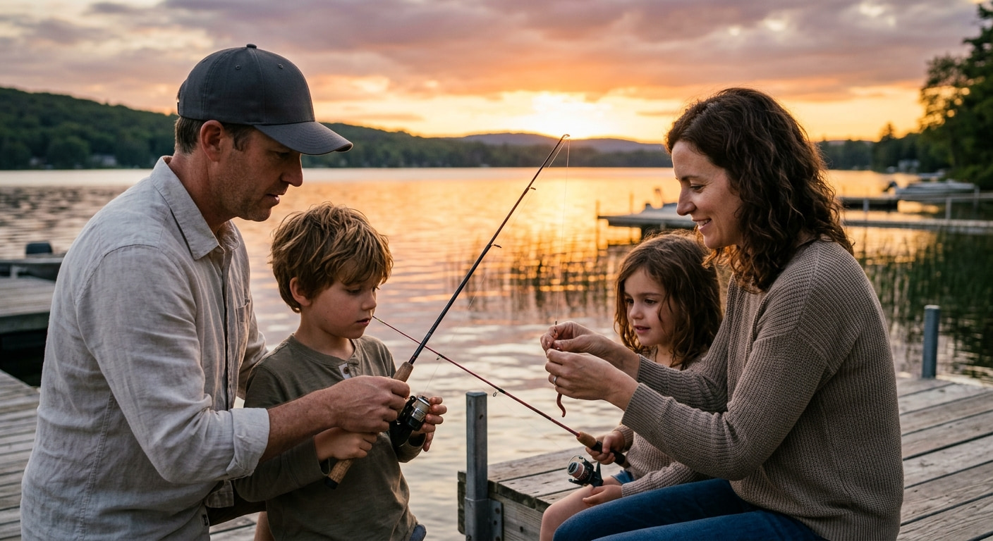 Family enjoying a day in Tel Mond