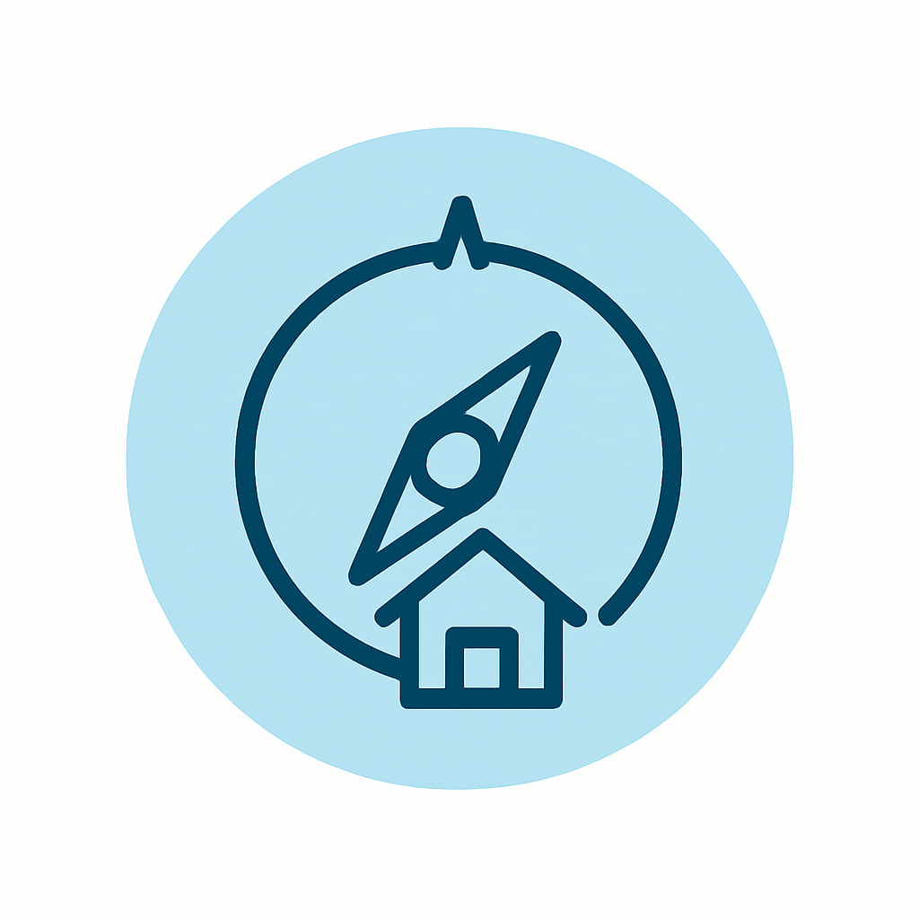 Location icon representing practicality
