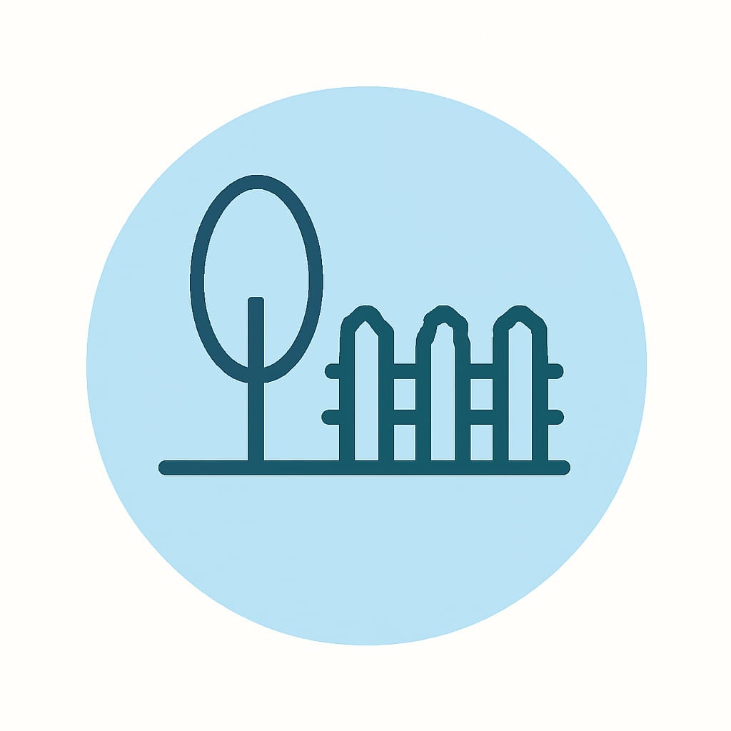 Icon representing space and privacy
