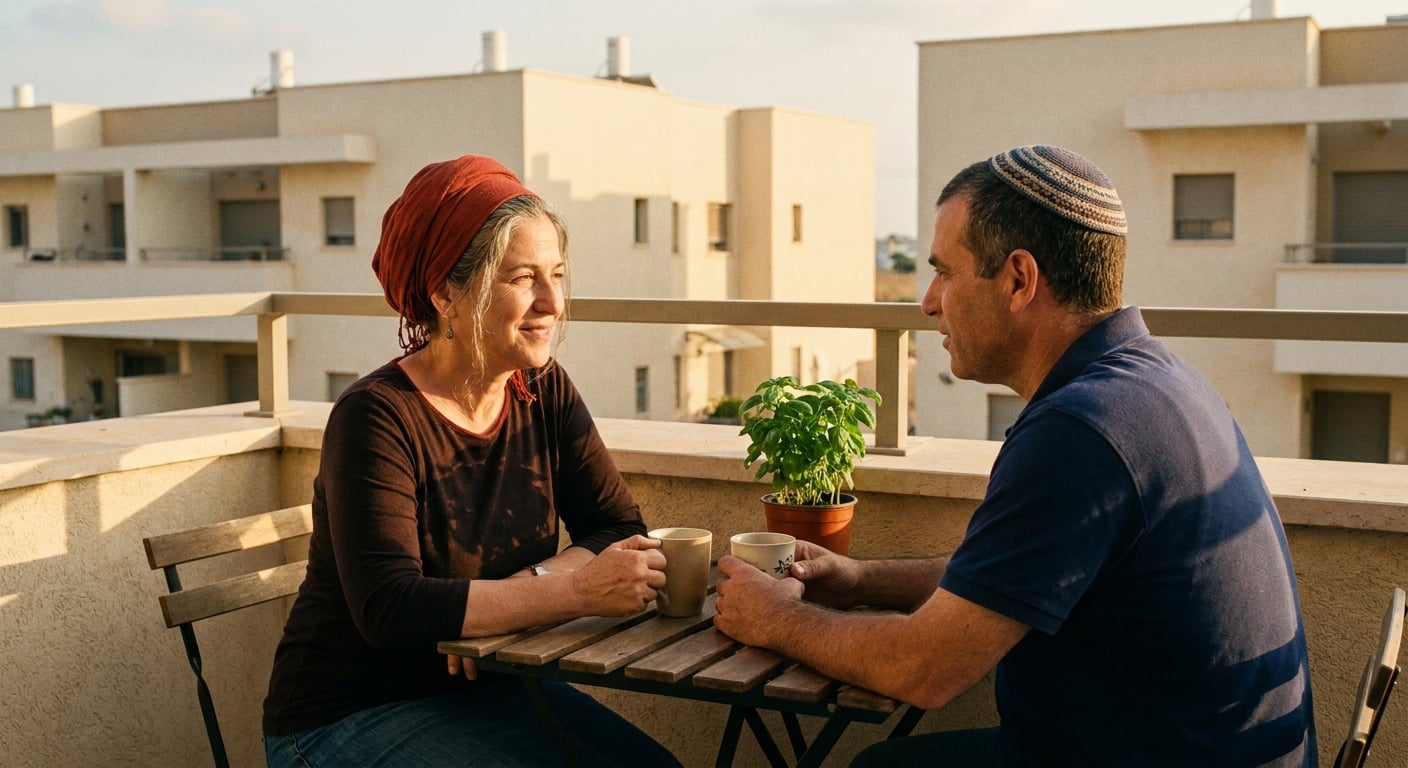 Long-term buyers exploring properties in Atlit