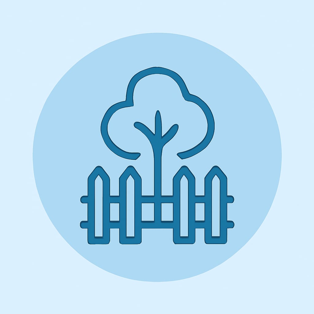 Icon representing space and privacy