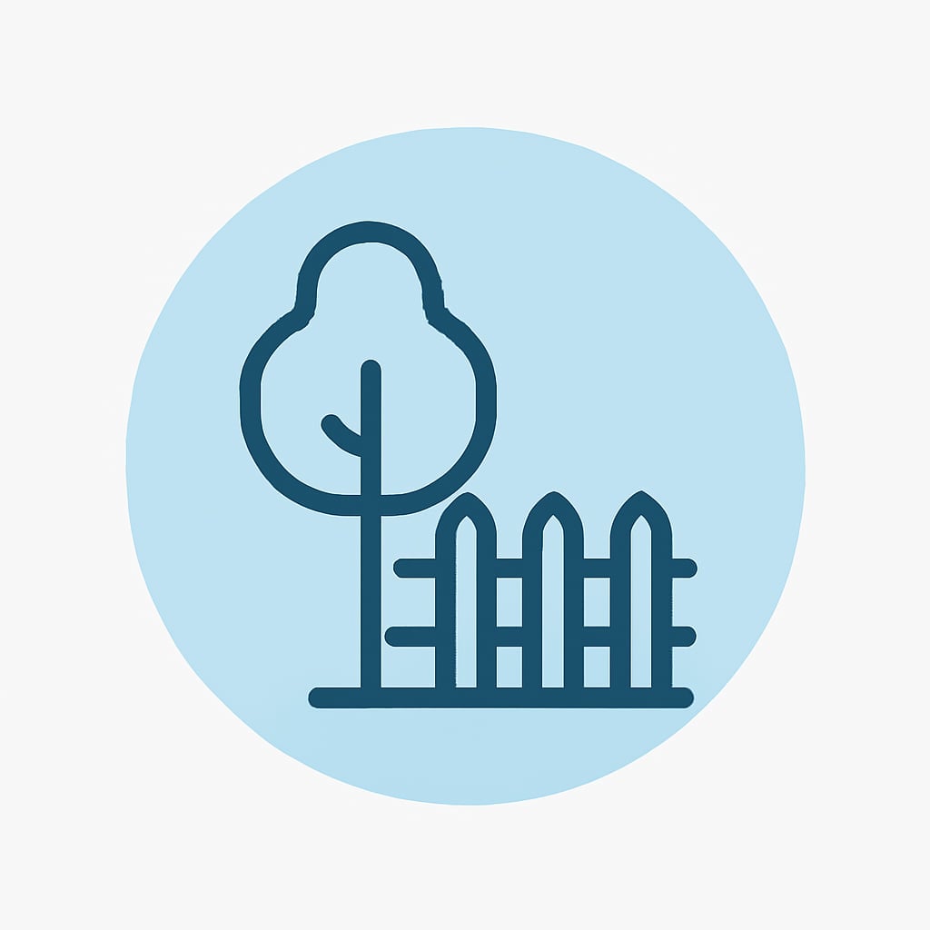 Icon representing space and privacy