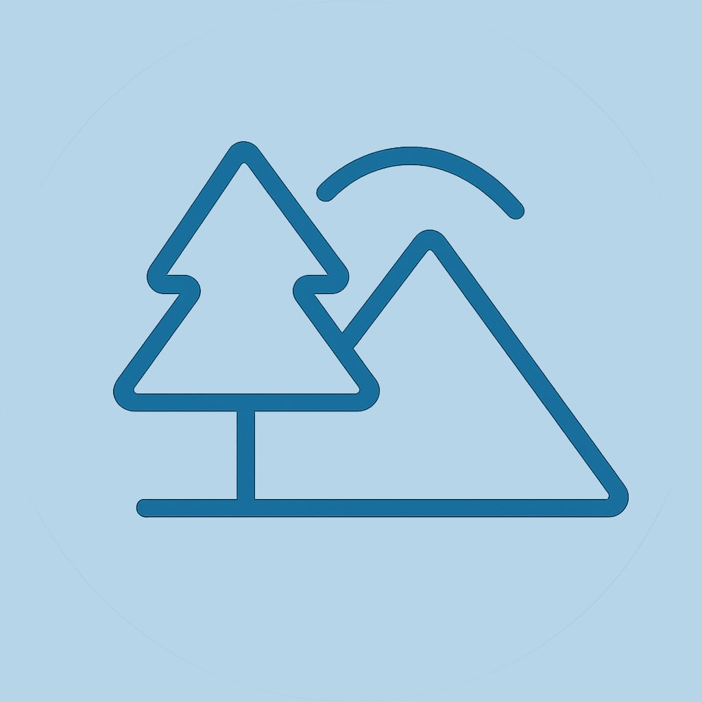 Icon representing space and nature