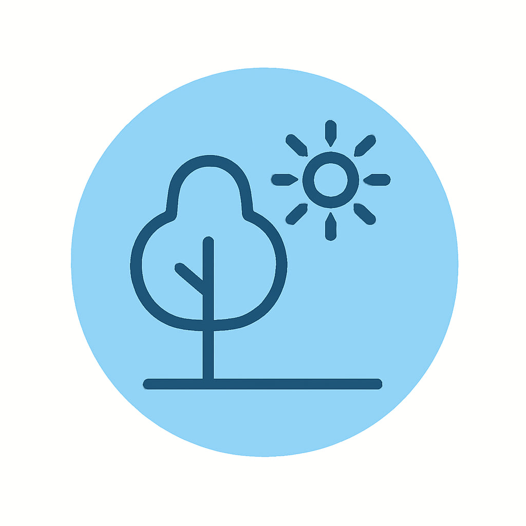 Icon representing green spaces