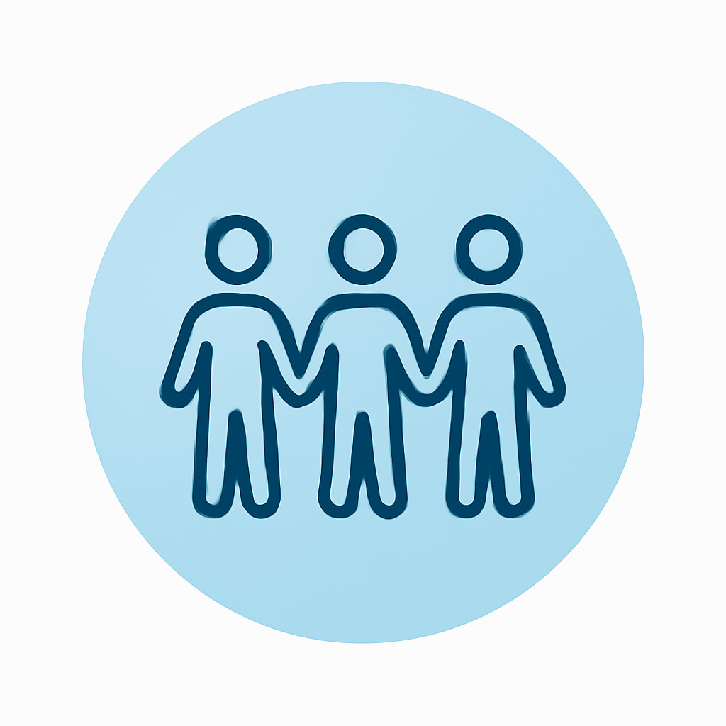 Community icon representing social life