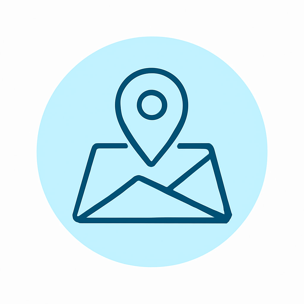 Icon representing practical location