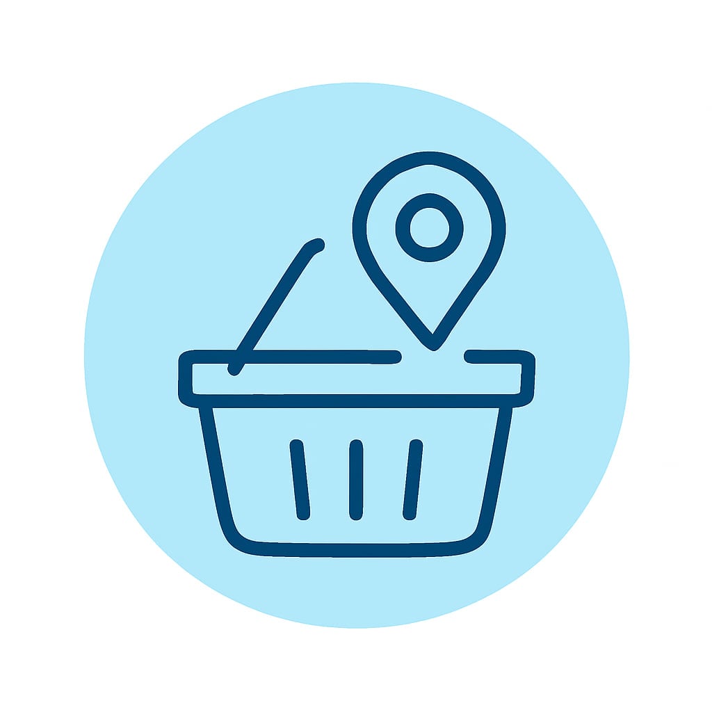 Icon representing local and regional services