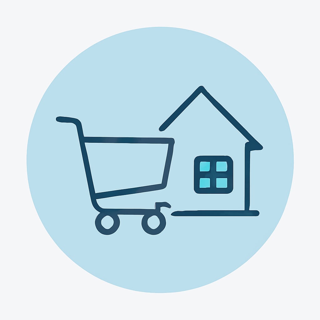 Icon representing local and regional services