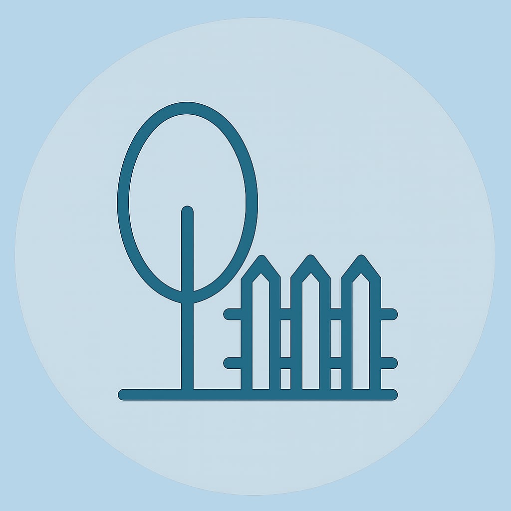 Icon representing space and privacy