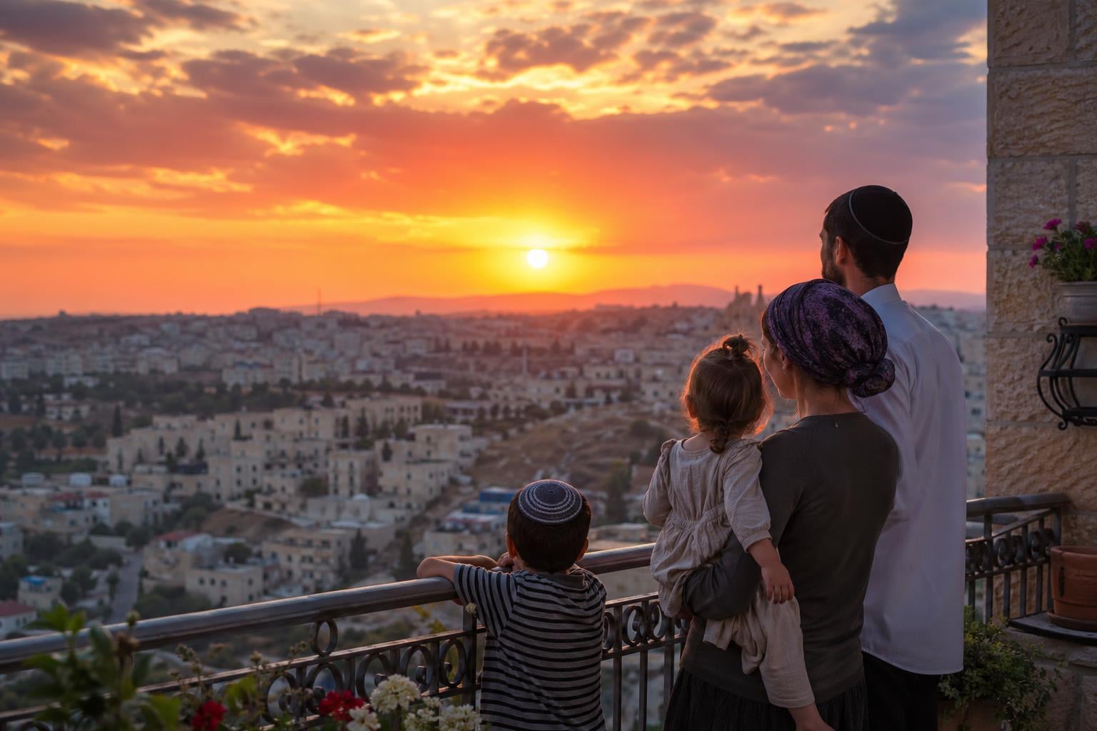 Family enjoying life in Shvut Rachel