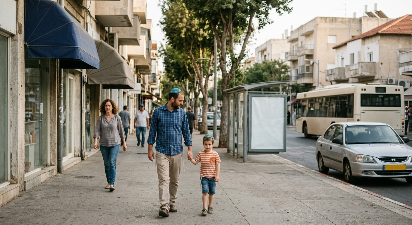 Low-density living scene in Sederot