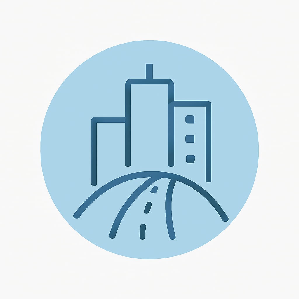 Icon representing access to a city