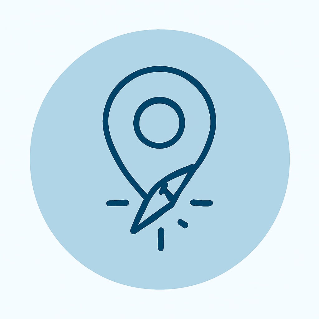 Icon representing practical location