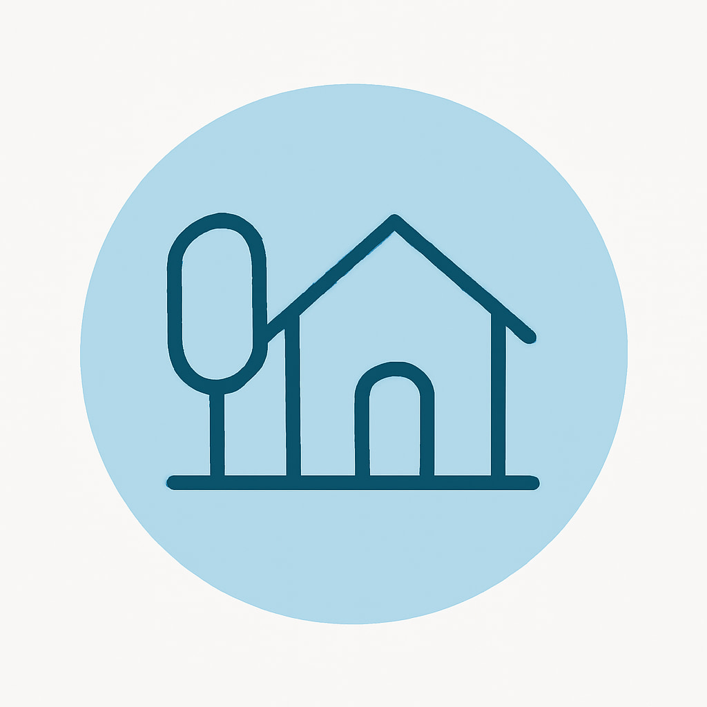 Icon representing space and privacy