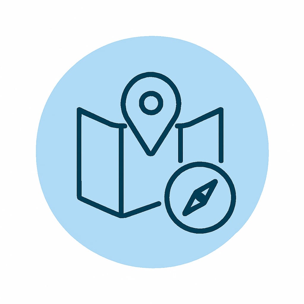 Icon representing practical location