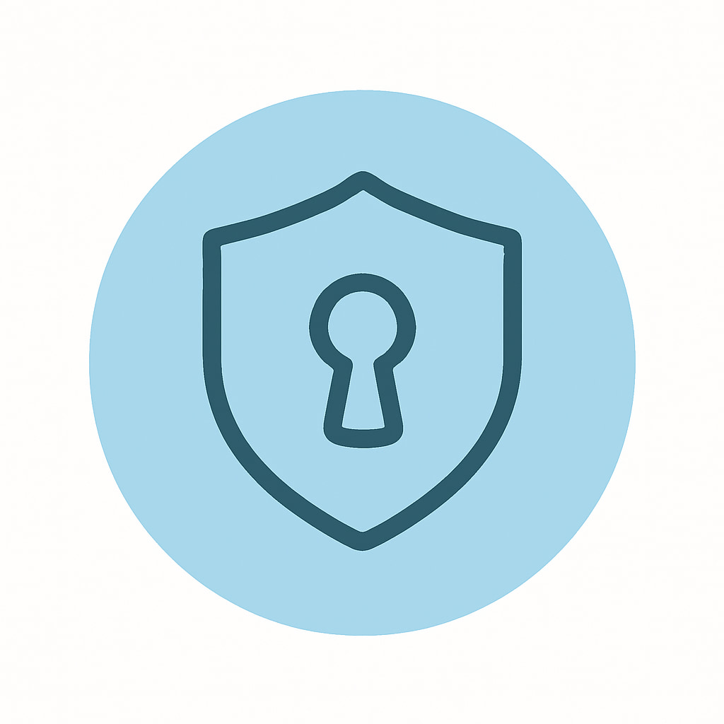 Icon representing space and privacy
