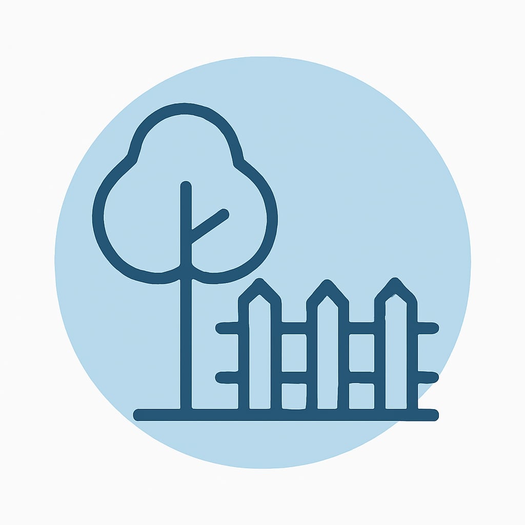 Icon representing space and privacy