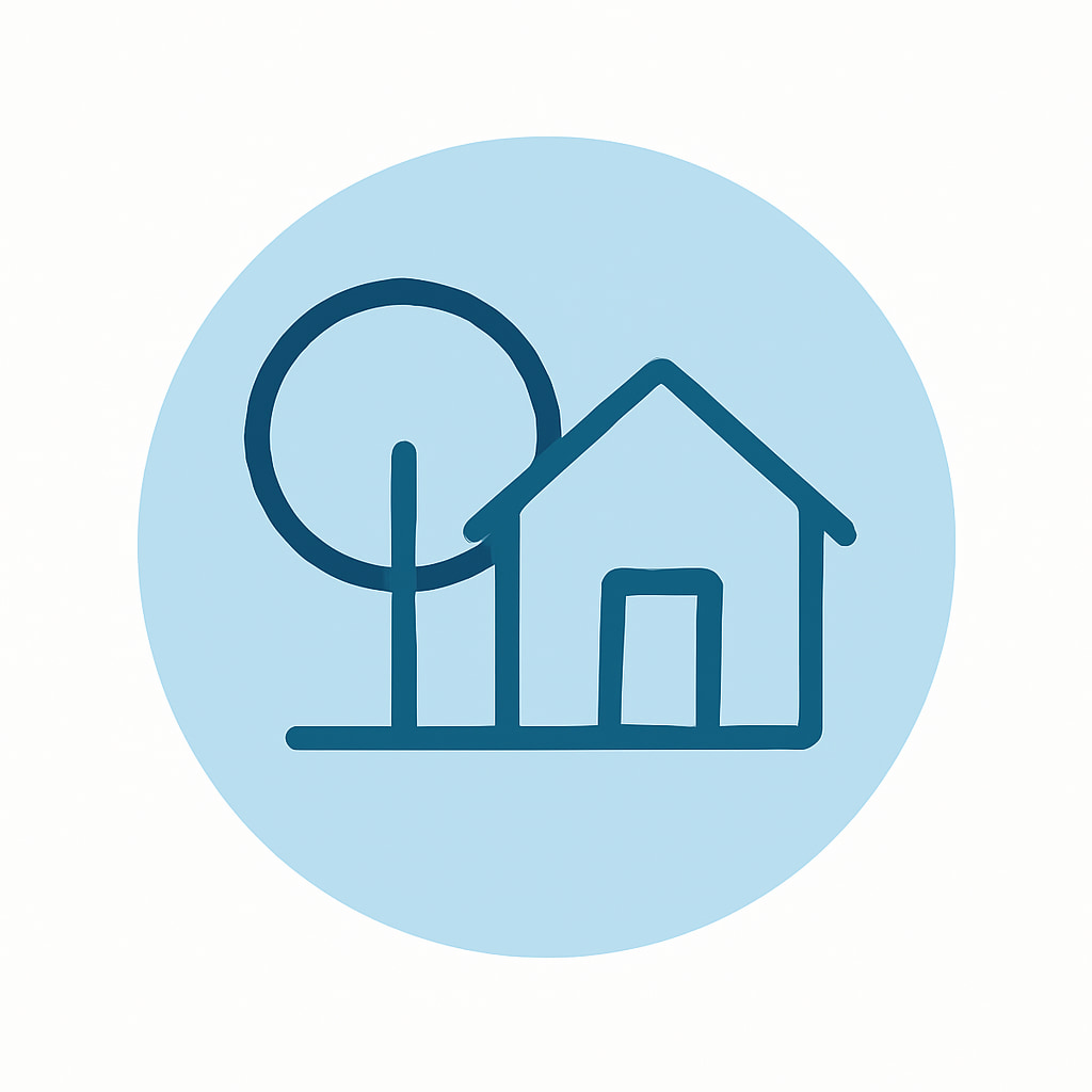 Icon representing space and nature