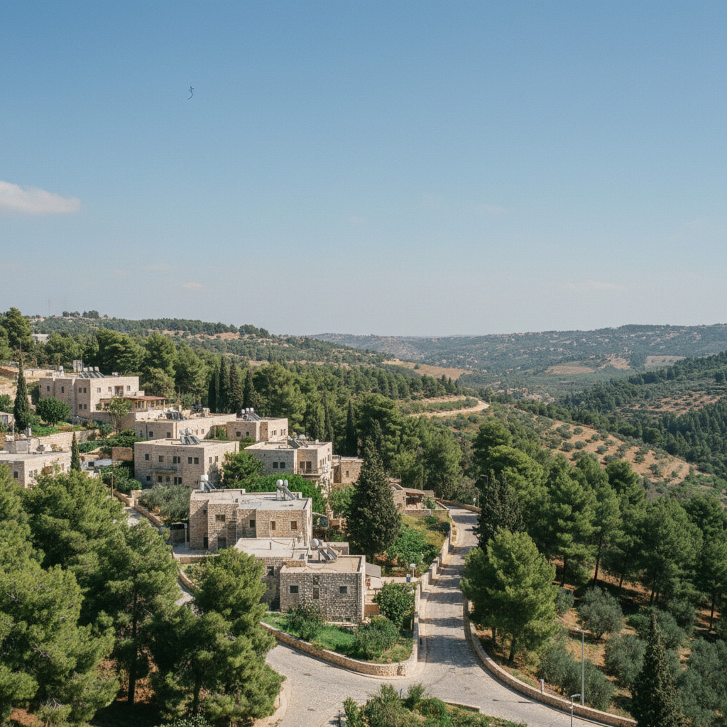 A scenic view of Kfar Etzion in Judea & Samaria