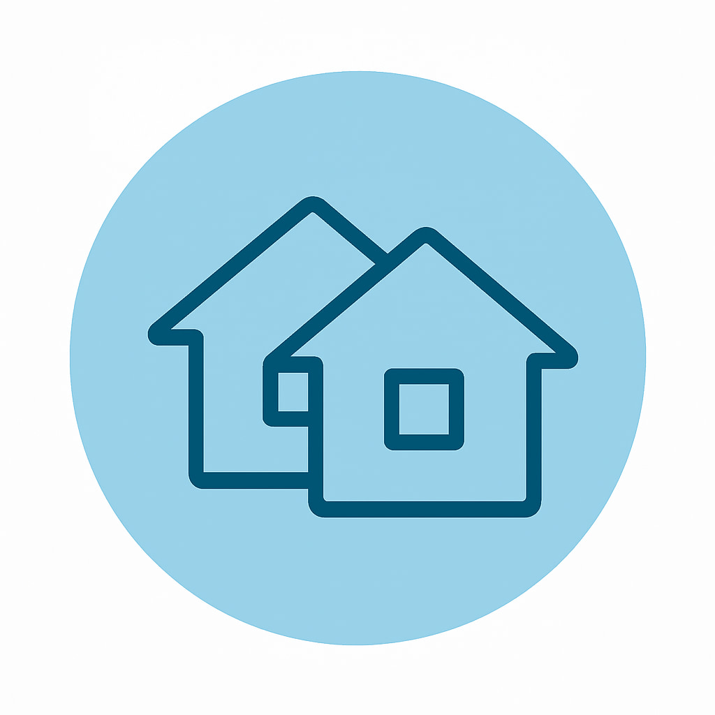 Icon representing community living