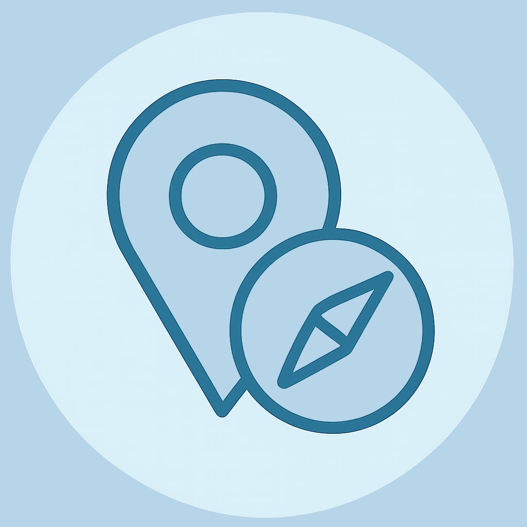 Icon representing practical location
