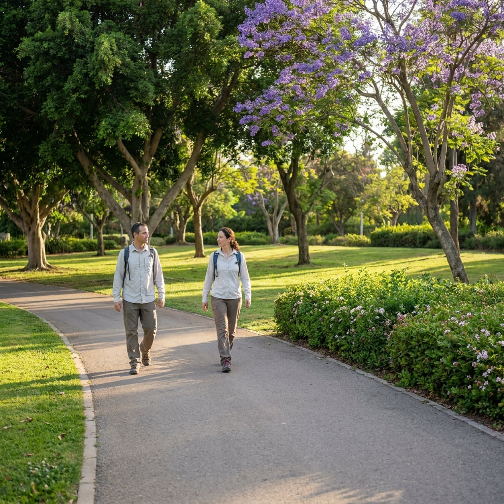 A nature trail in Hod HaSharon