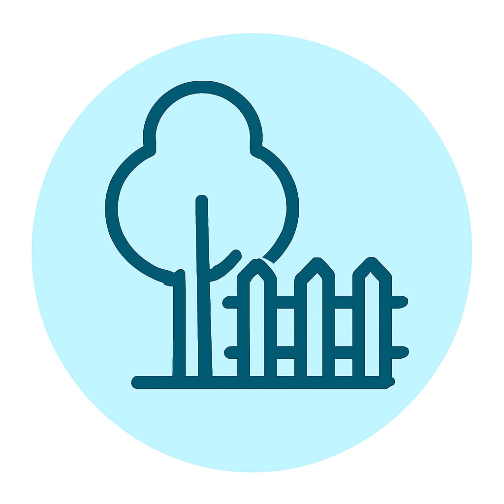 Icon representing space and privacy