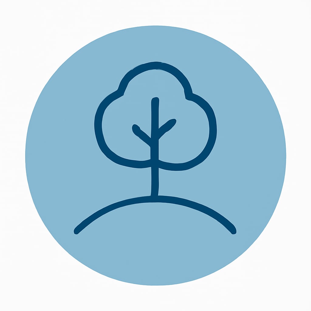 Nature icon representing open spaces