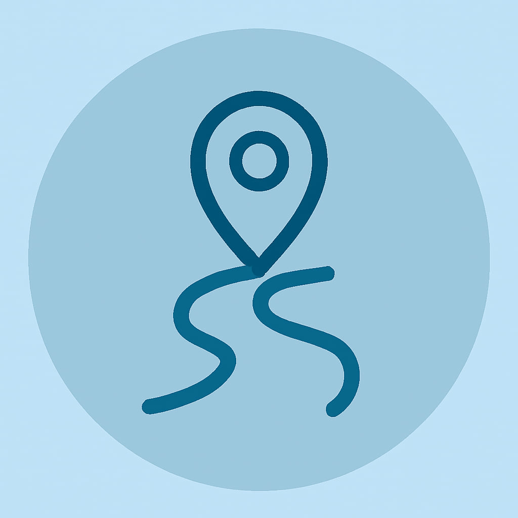 Icon representing practical location