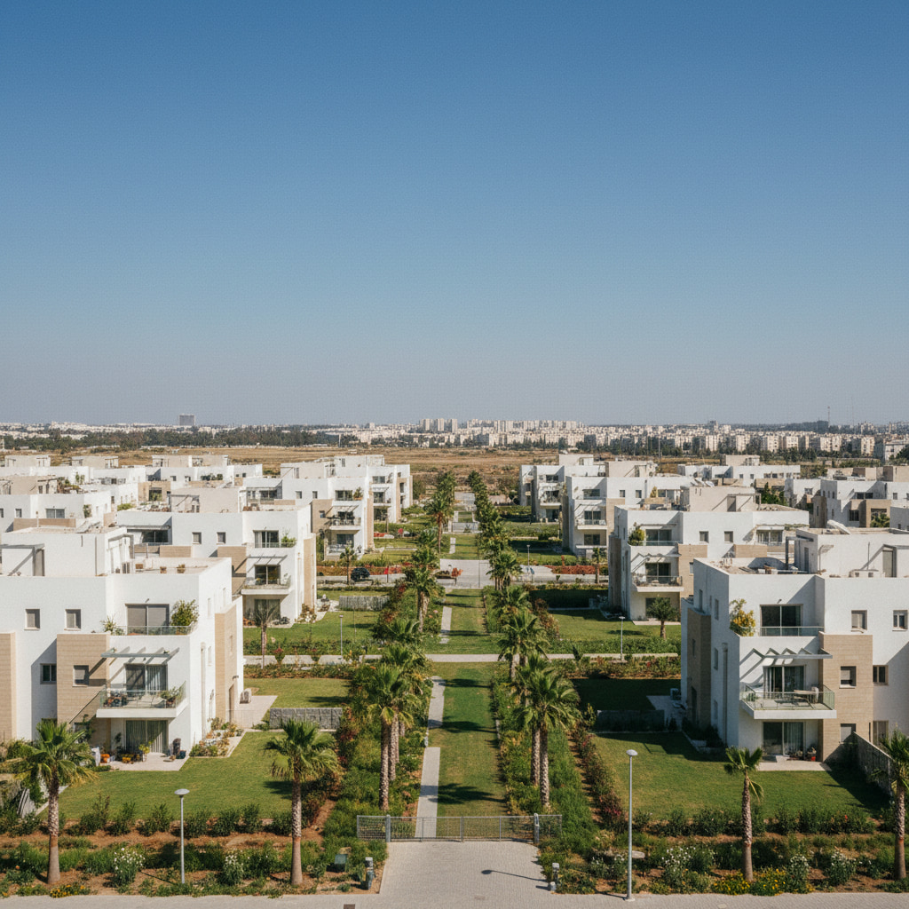 A scenic view of Nes Ziyyona in Central District
