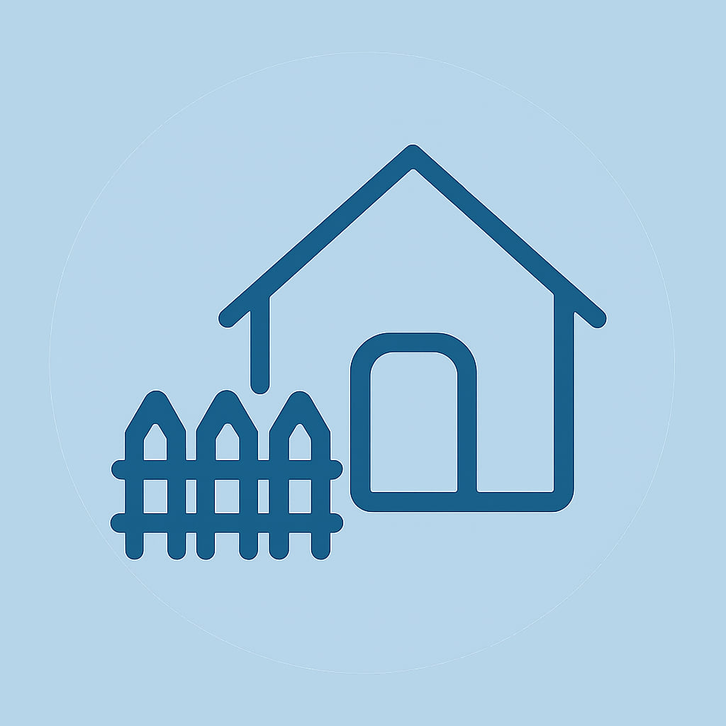 Icon representing space and privacy