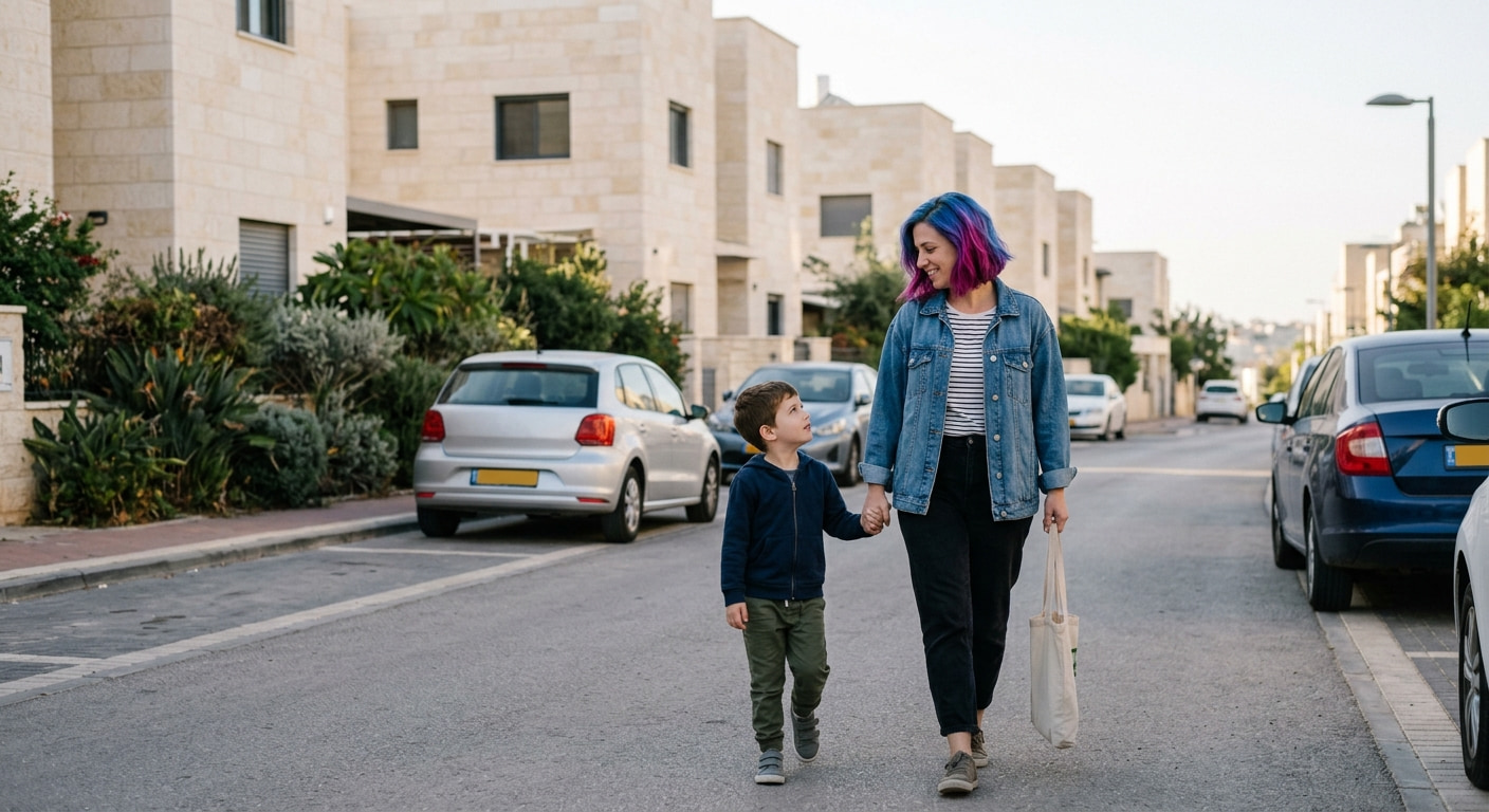 A quiet street in Ofakim