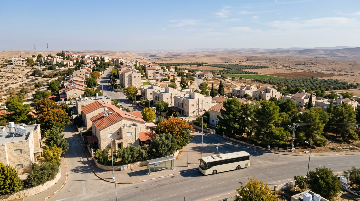 A scenic view of Shafir in the Southern District