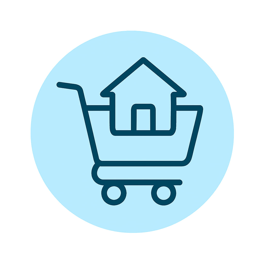 Icon representing local and regional services