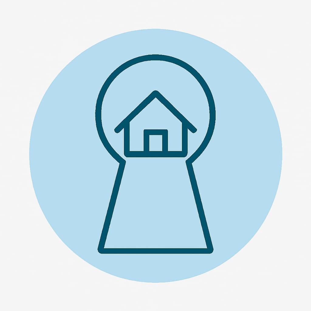 Space and privacy icon