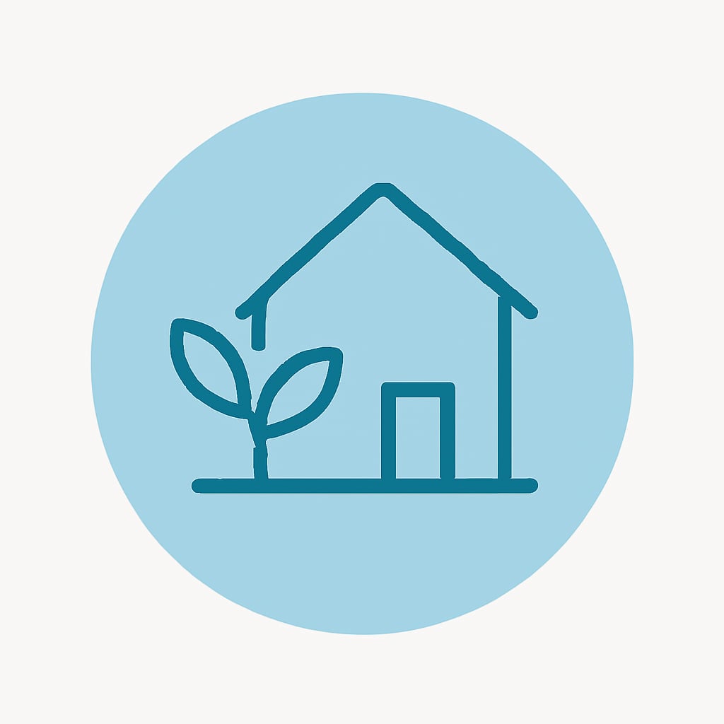 Icon representing space and privacy