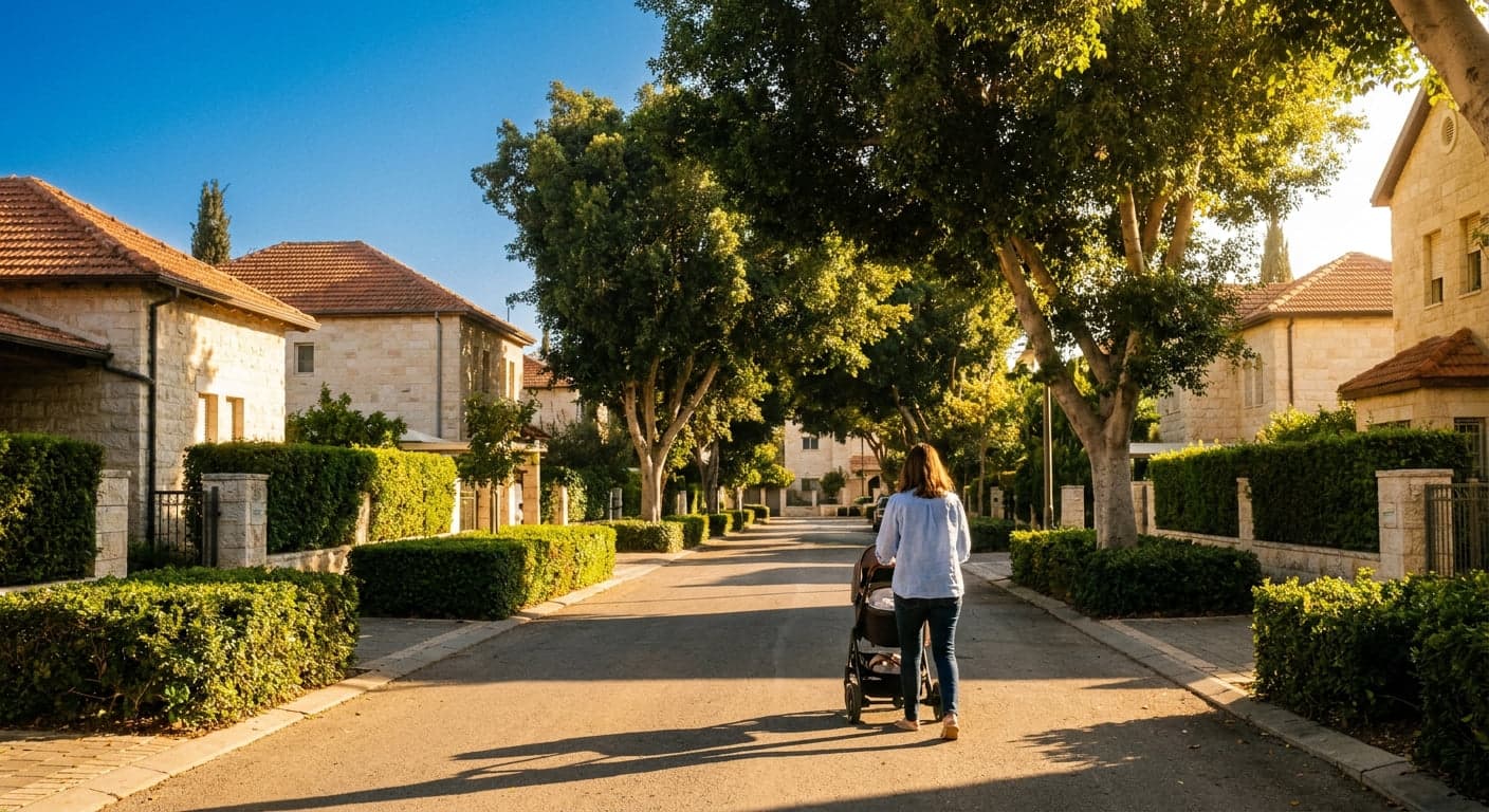 Low-density living scene in Ateret