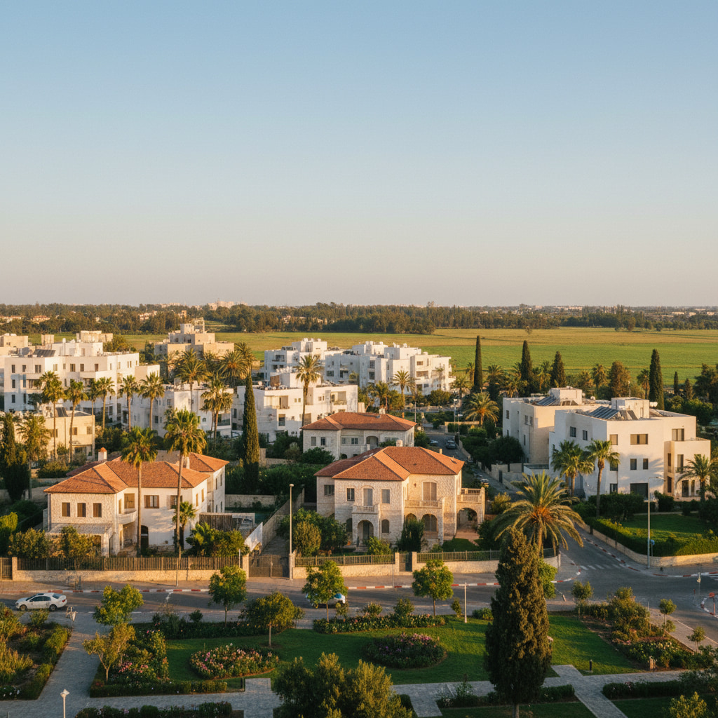 A scenic view of Mazkeret Batya in Central District