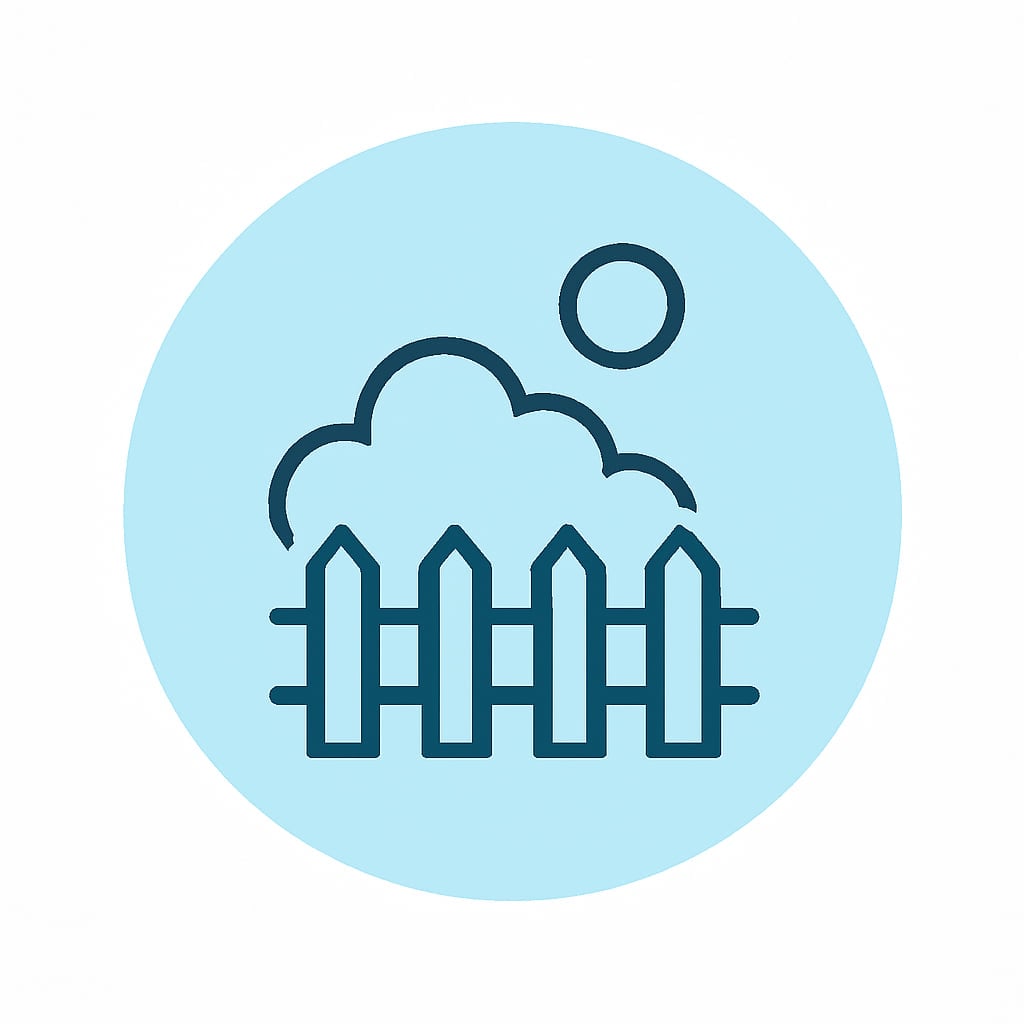 Icon representing space and privacy