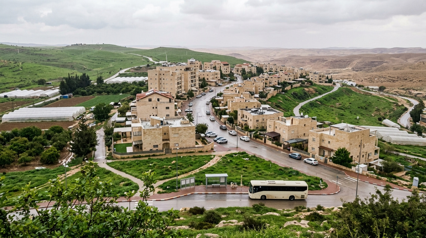 A scenic view of Zimrat in the Southern District