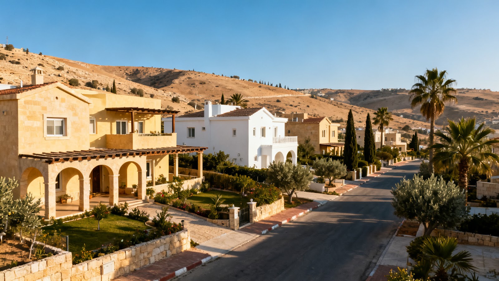Scenic view of Kfar Adumim in Judea & Samaria