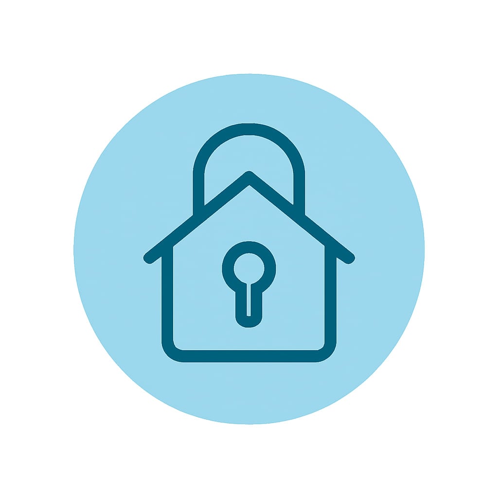 Icon representing space and privacy