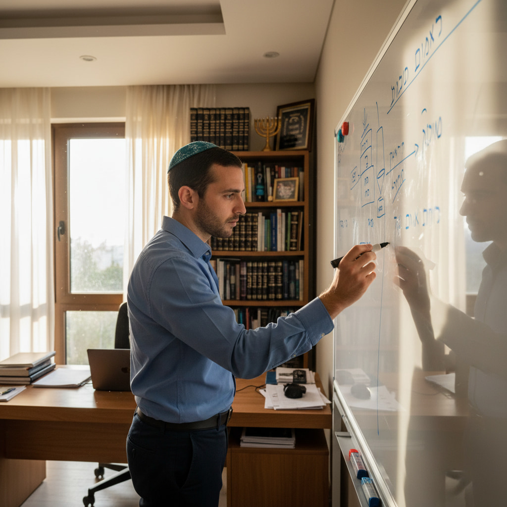 Remote worker in a home office in Revava